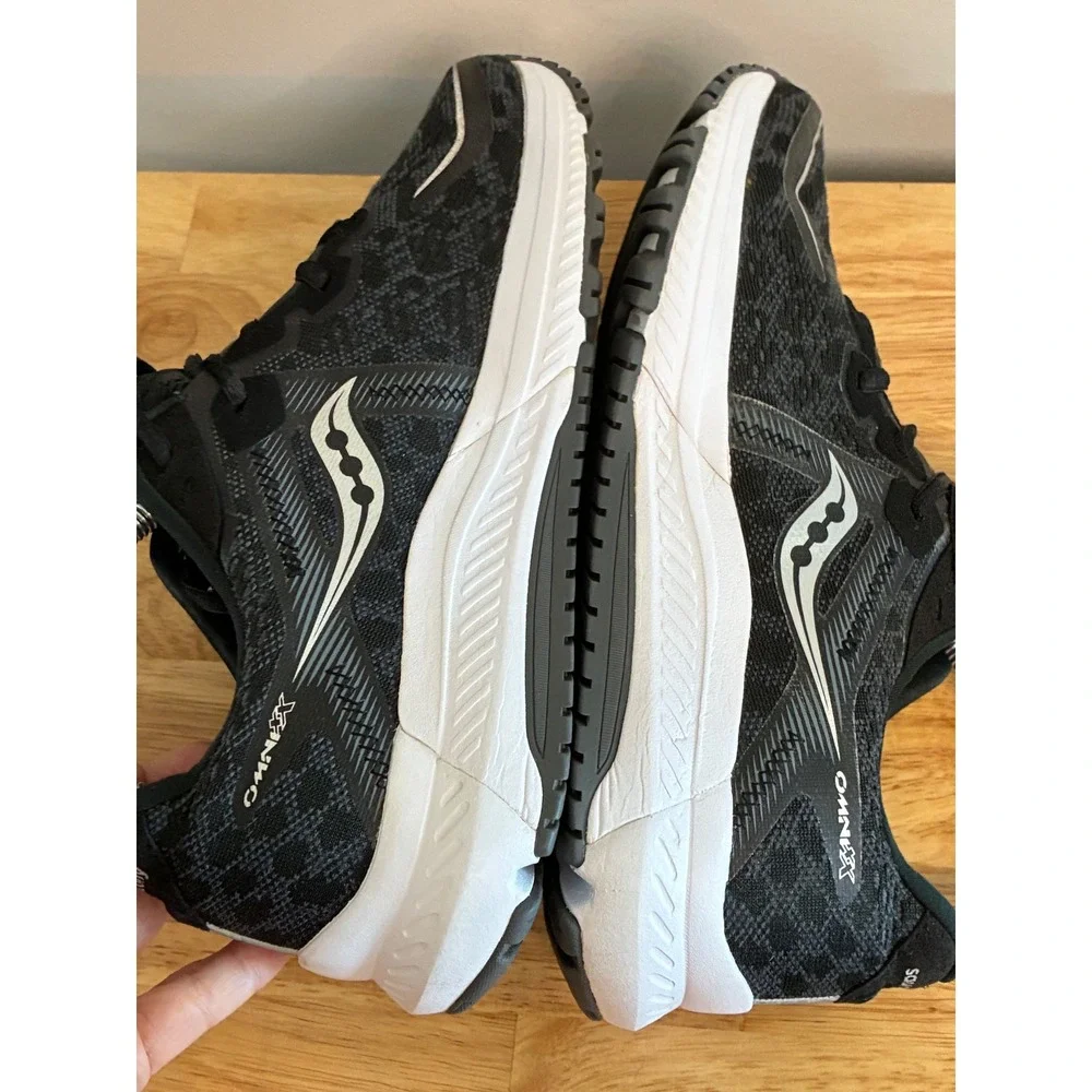 Saucony Omni 20 WomenRunning Shoes Black Silver Purple S10682-20 Stability 8.5W